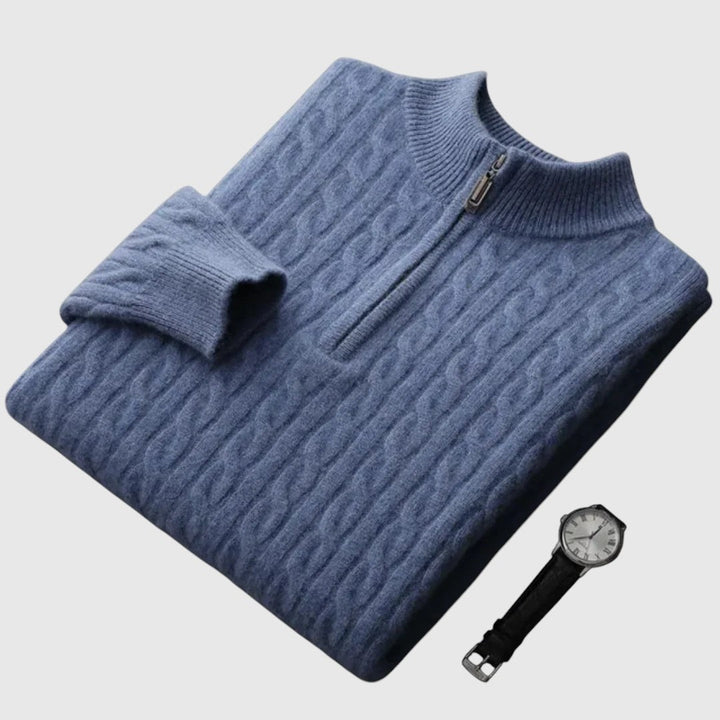 Perla- Pletená polokošile z kašmíru Deneb