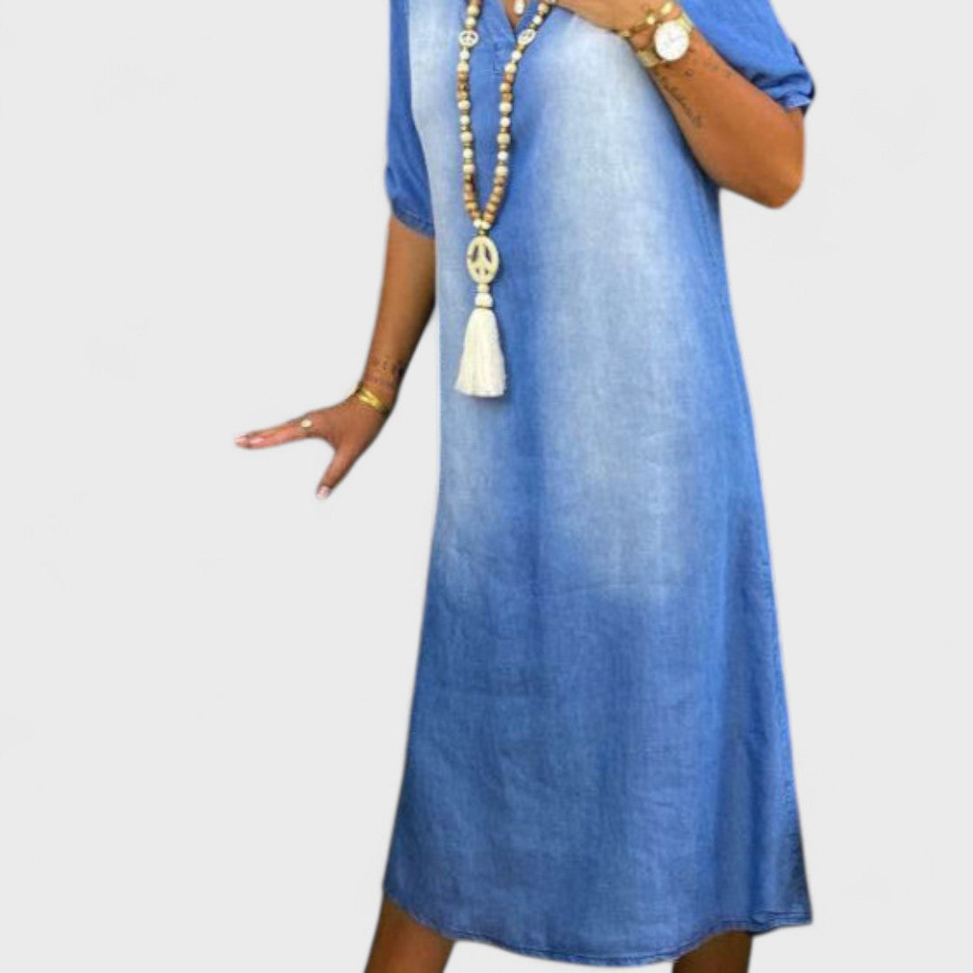 Mirka - Letní Šaty v Džínovém Stylu