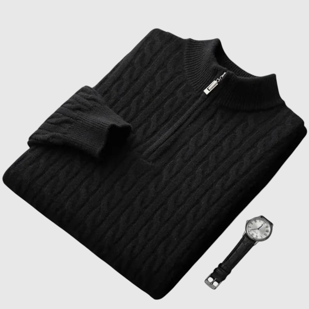 Perla- Pletená polokošile z kašmíru Deneb