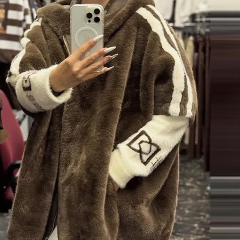 ⏳ Poslední den: 50 % na celý sortiment! ⏰ Dámský volnočasový kabát s kapucí a zipem