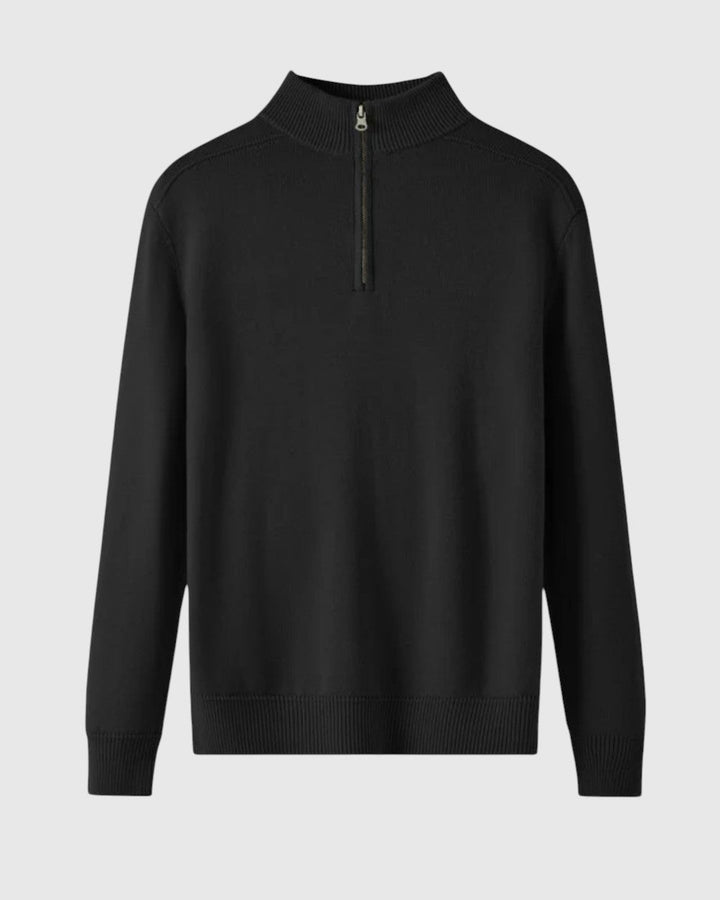 Perla- Svetr s zipem z merino vlny Capri