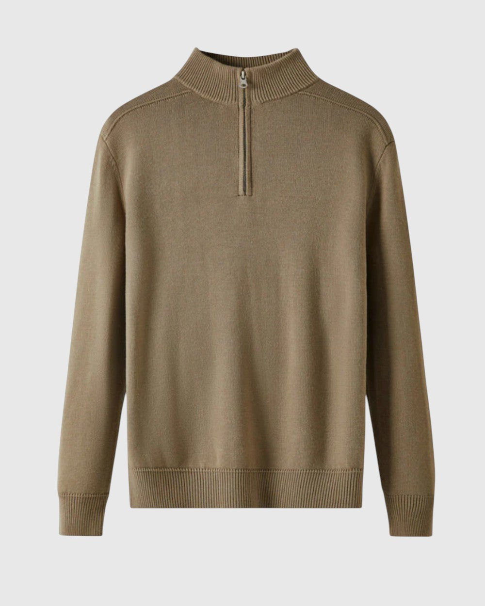 Perla- Svetr s zipem z merino vlny Capri