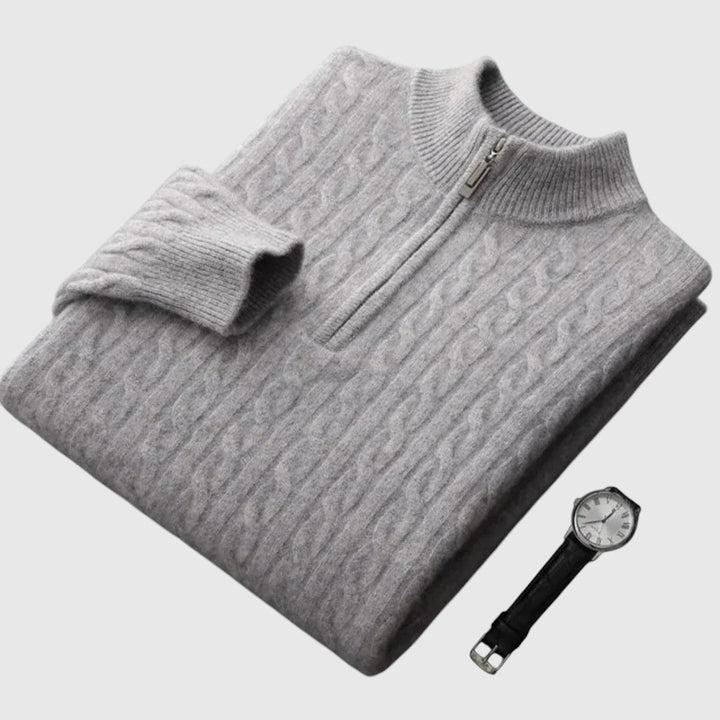 Perla- Pletená polokošile z kašmíru Deneb