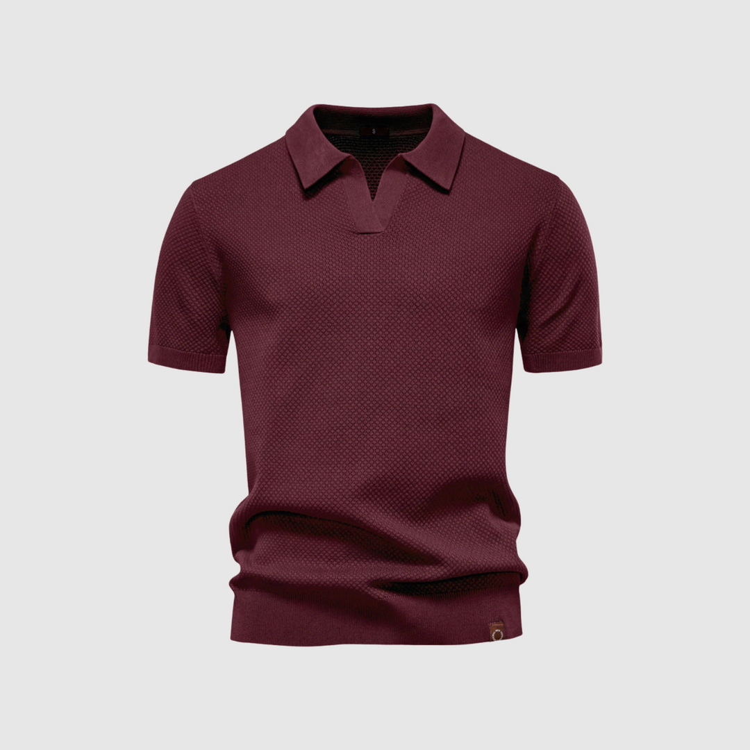 Libuše – Strukturované polo tričko pro elegantní a pohodlný styl