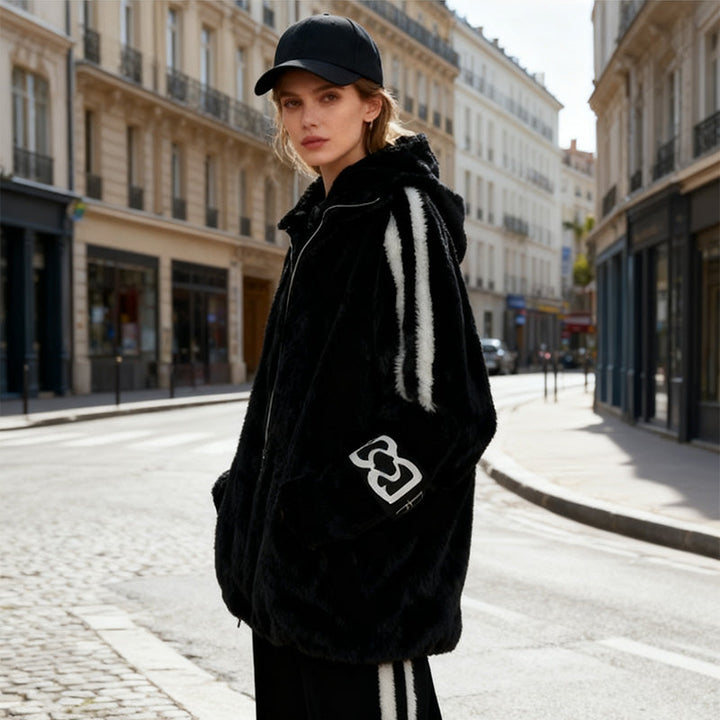 ⏳ Poslední den: 50 % na celý sortiment! ⏰ Dámský volnočasový kabát s kapucí a zipem