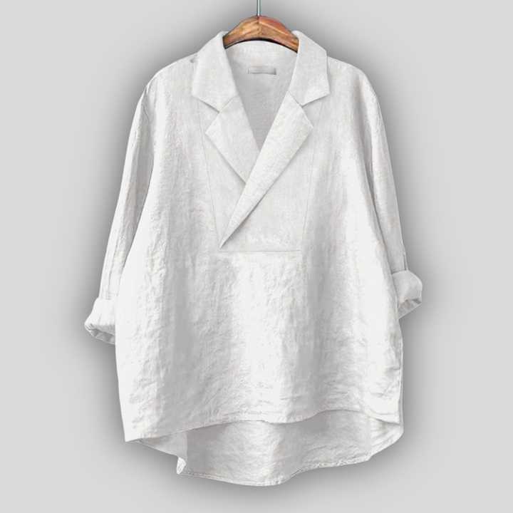 Lněná Blůza „Růžová Aura”