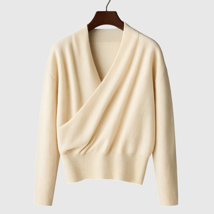 Elena – Zavinovací pletený svetr Premium