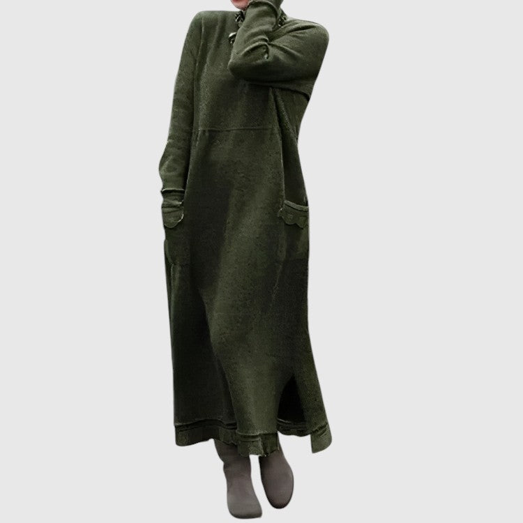 Gréta | Teplé a pohodlné zimní šaty s kapsami