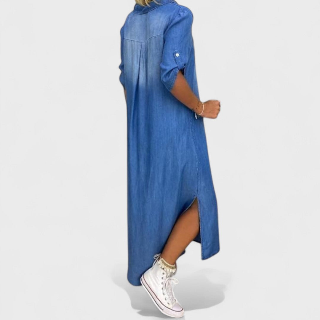 Mirka - Letní Šaty v Džínovém Stylu