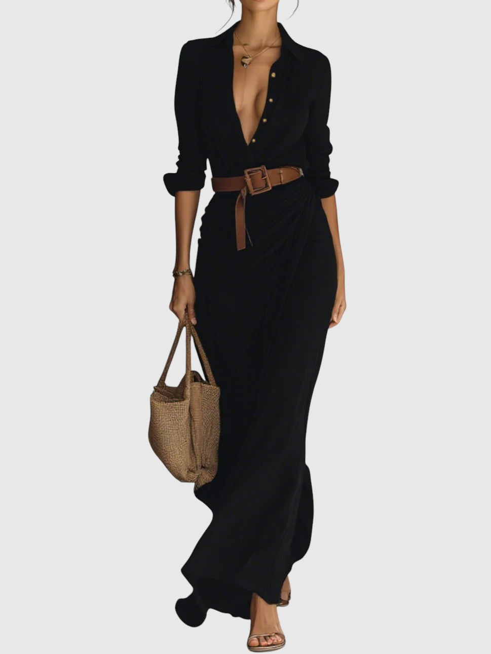 Klára – Šaty s elegantním výstřihem