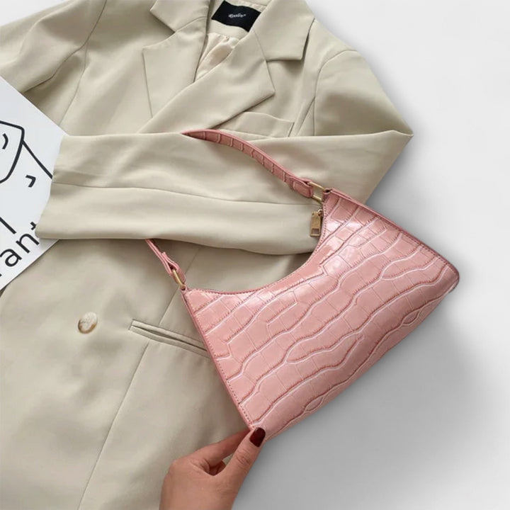 Valerie | Lesklá kožená taška přes rameno