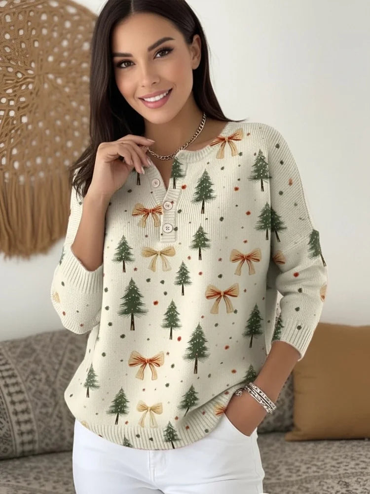 Rubin - vánoční svetr s knoflíky