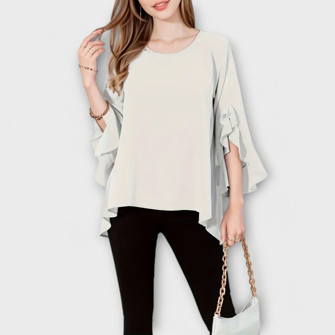 Aria – Dokonalá jarní blůza s kulatým výstřihem