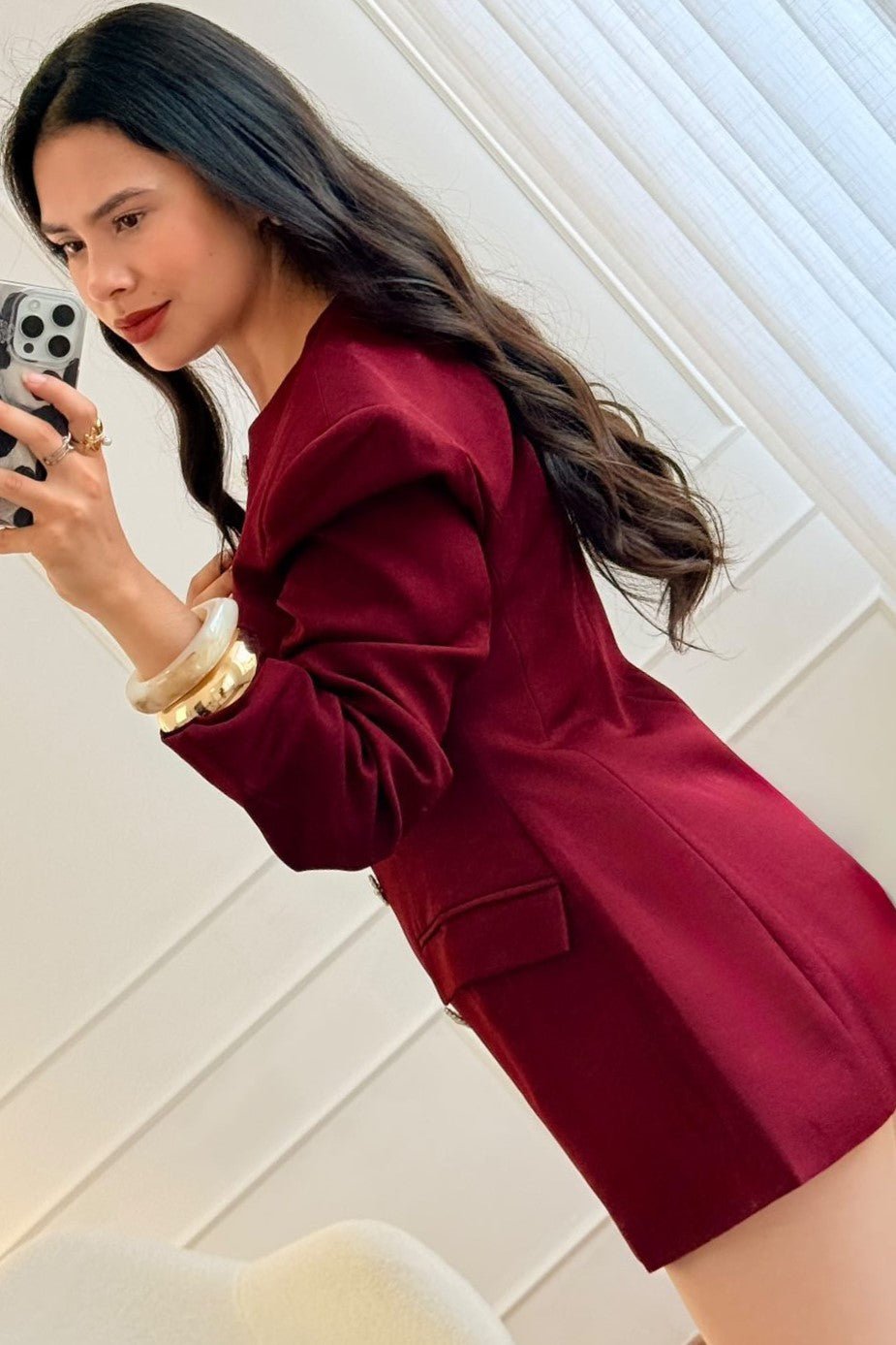 Blézer s dekorativními knoflíky MOCHY