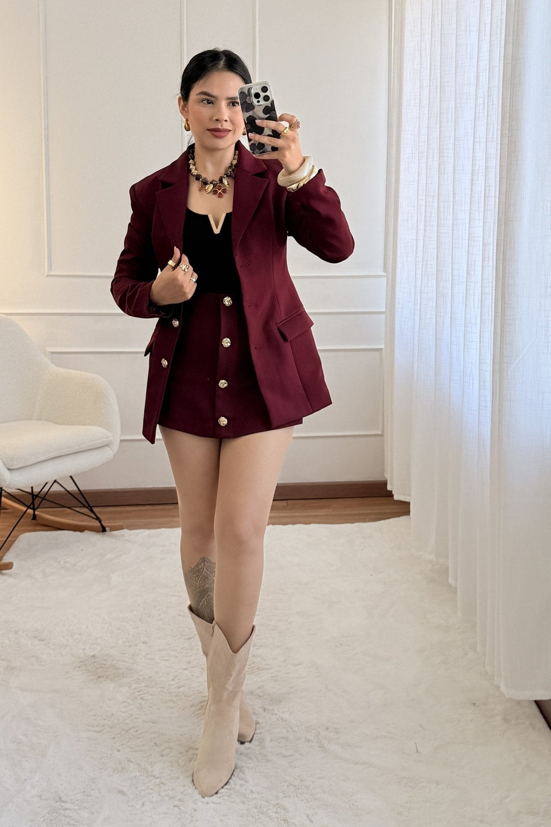 Blézer s zlatými knoflíky VERA LUCY