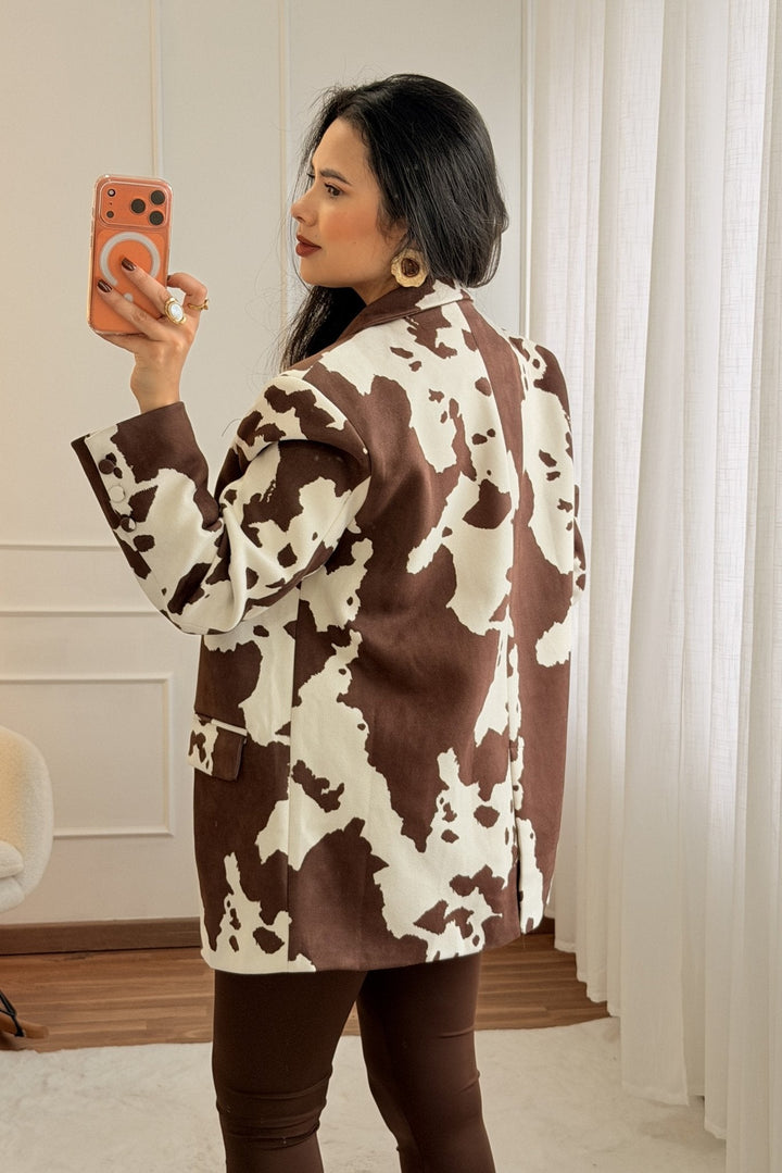 Blazer se zvířecím potiskem MOCHY