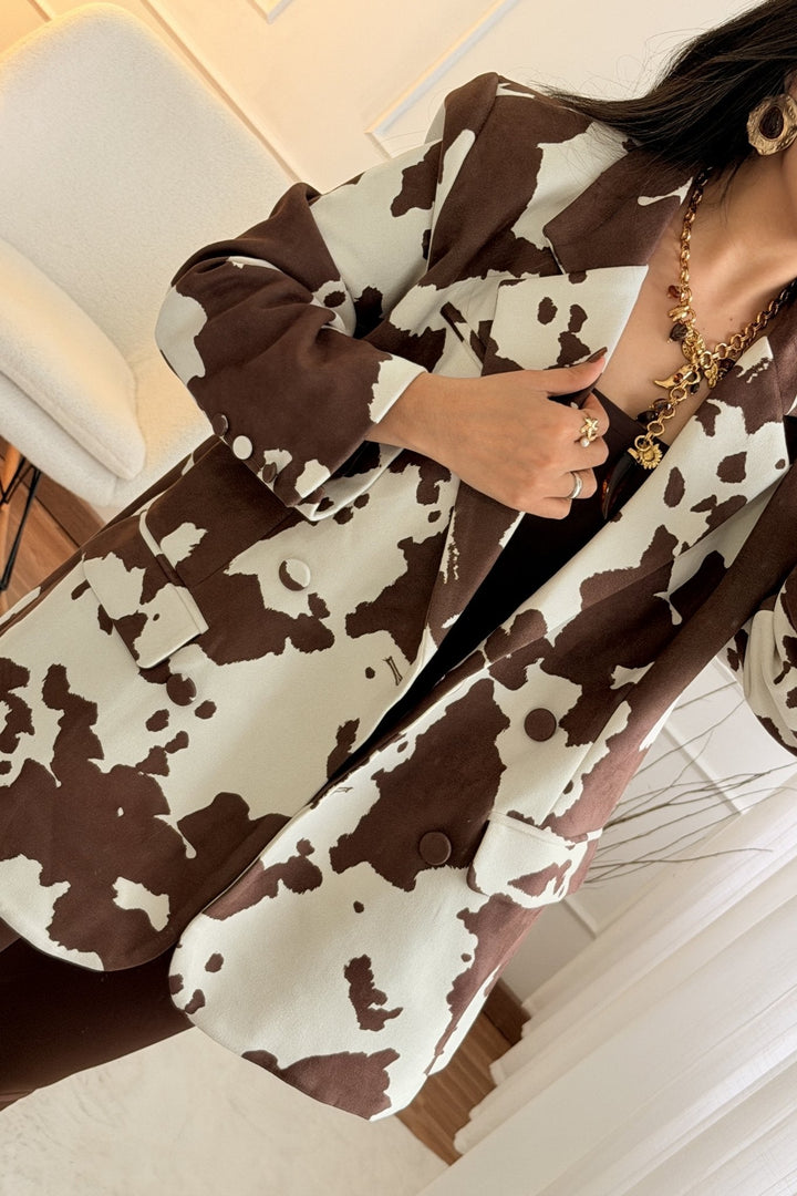 Blazer se zvířecím potiskem MOCHY