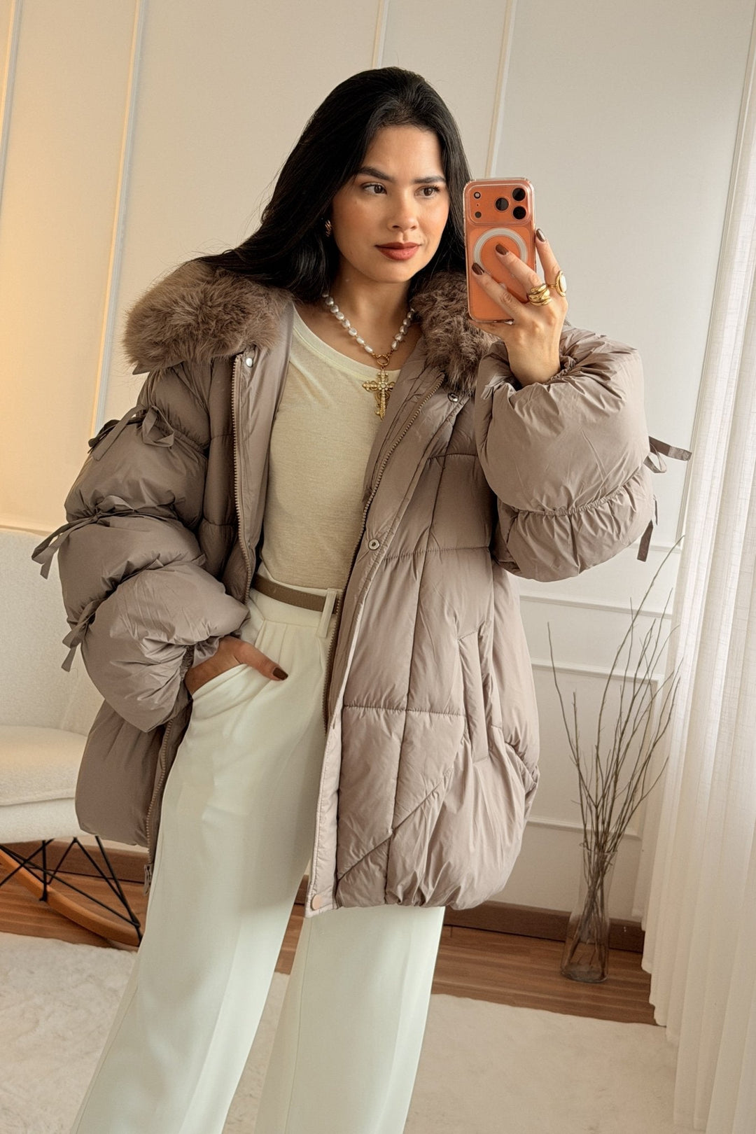 Péřová bunda FLAMMODE