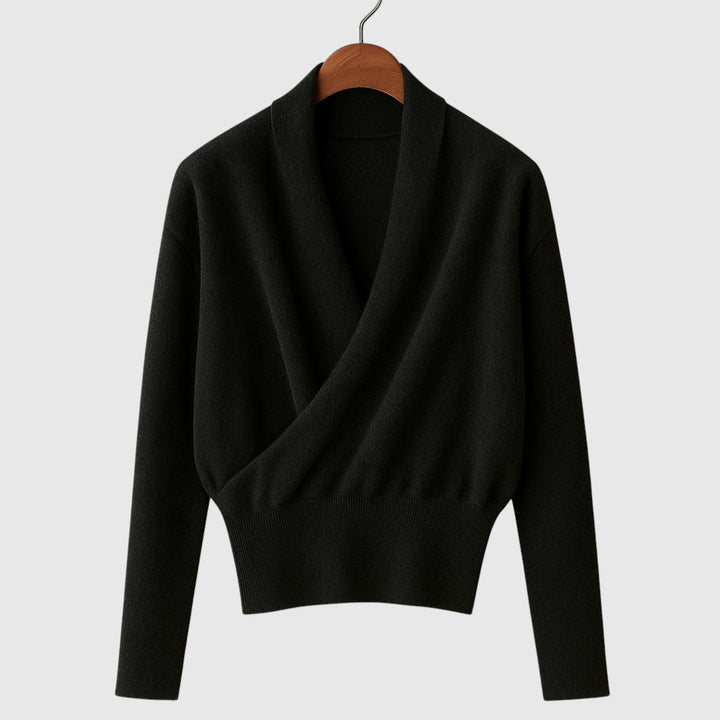 Elena – Zavinovací pletený svetr Premium