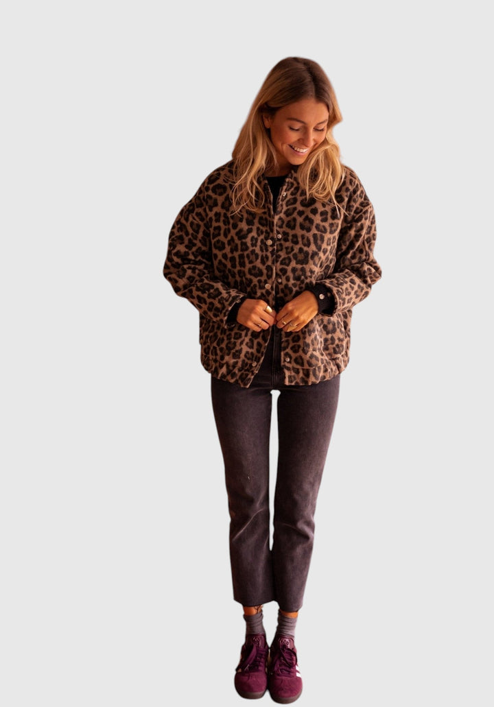 Charlene - Podzimní kabát z kožešiny pro ženy 